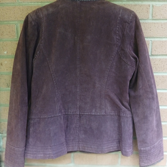 Women's PLUM Leather Jacket - Picture 3 of 3